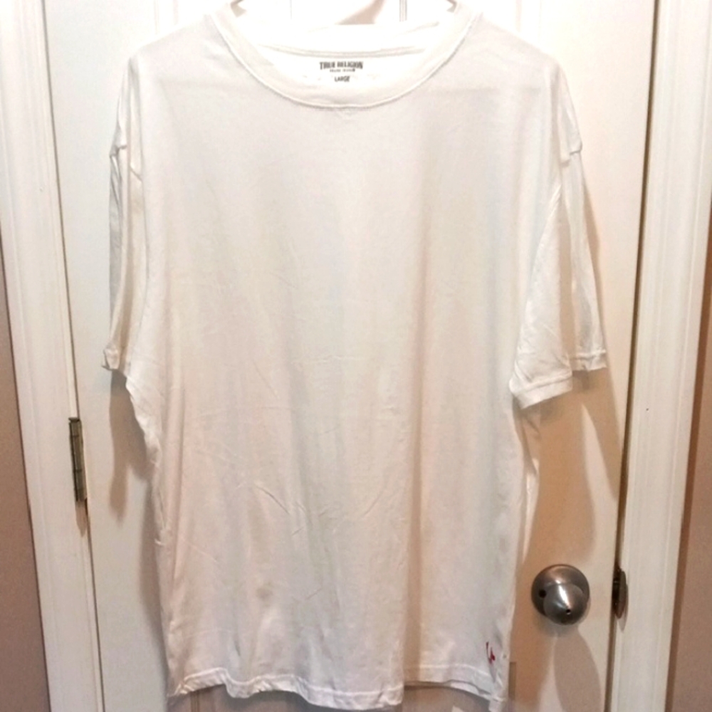 True Religion White Short Sleeve Tee